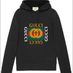 AUTHENTIC GUCCI HOODIE BLACK